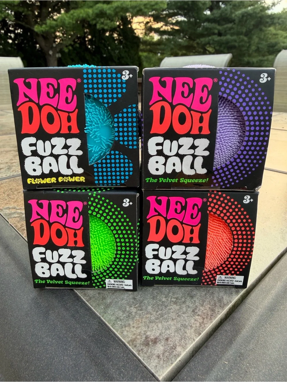 NeeDoh Fuzz Ball Party Bundle of 4